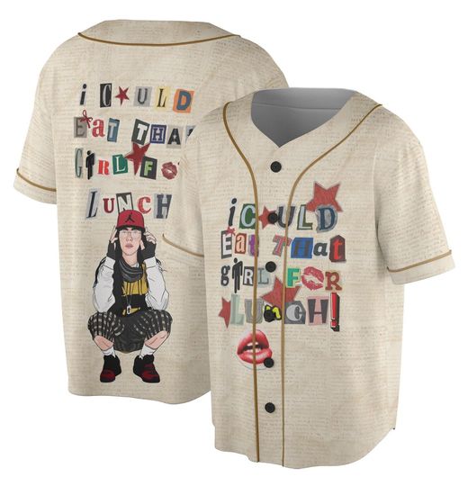 Billie Eilish Baseball Jersey - Hit Me Hard and Soft Tour Concert Outfit