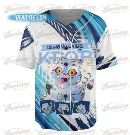 Demon Hunter Tiger Baseball Jersey - Derpy Tiger and Bird Design