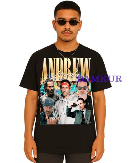 Andrew Lincoln Shirt, Rick Grimes T-Shirt, Rick Grimes Retro Shirt, Daryl Dixon, Rick Grimes Homage Tee, Rick Grimes Merch Gift