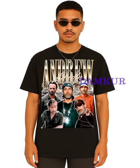 Andrew Lincoln Shirt, Rick Grimes T-Shirt, Rick Grimes Retro Shirt, Daryl Dixon, Rick Grimes Homage Tee, Rick Grimes Merch Gift