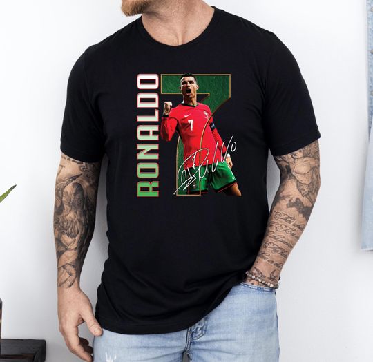 Ronaldo 7 T-Shirt, Cristiano Ronaldo Soccer Shirt, Ronaldo Fan Tee
