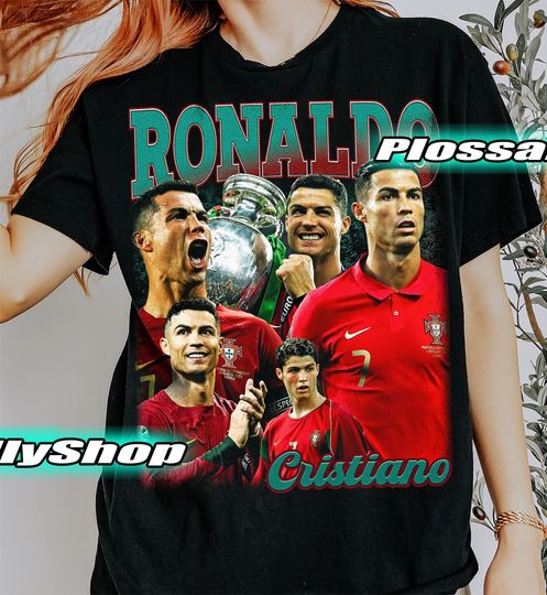 Cristiano Ronaldo Vintage CR7 Graphic Y2K T-Shirt for Unisex