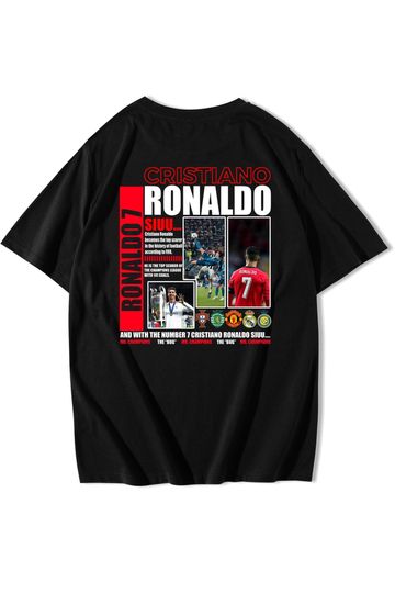 BRZ Unisex Oversize Cristiano Ronaldo CR7 T-shirt