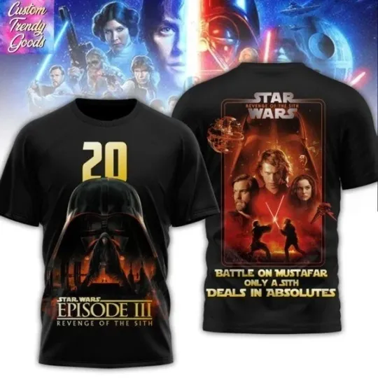 Star Wars Episode III Revenge Of The Sith 3D T-Shirt