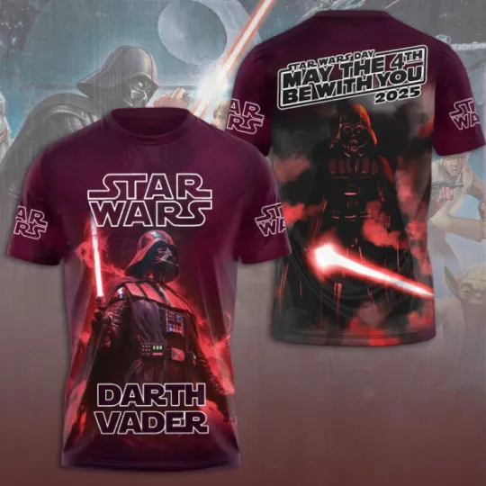 Star Wars Day Darth Vader May Be The 4th Be With You 2025 3D Shirt