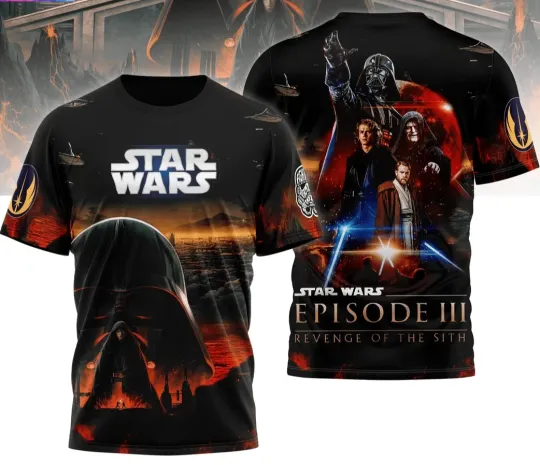 Star-Wars Episode III Revenge Of The Sith 3D T-Shirt