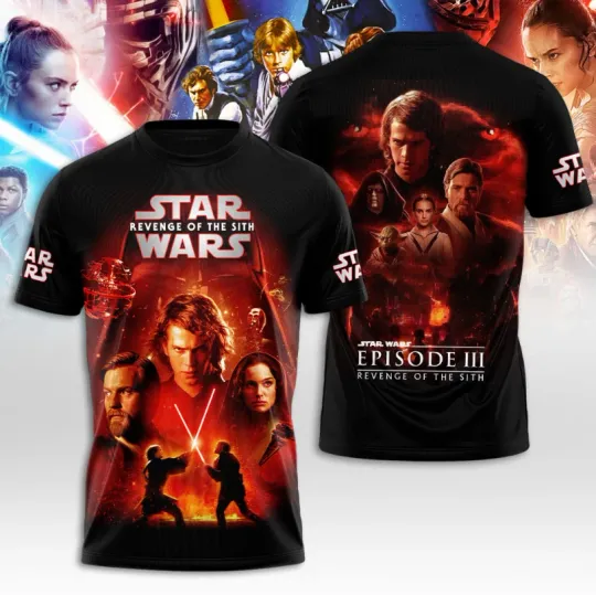 Star Wars Revenge Of The Sith Episode 3 3D T-Shirt