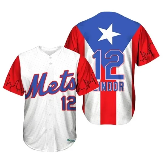 YC 2025 Met Fran-Cisco Lindor Puerto Rico Jersey