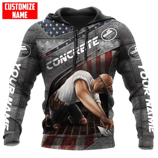 US Concrete Finisher Metal Custom name shirts