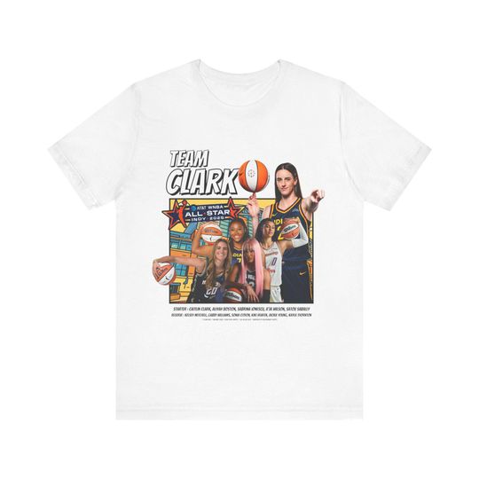 WNBA All-Star 2025 Caitlin Clark Unisex T-Shirt | Casual Sports Tee | Basketball Game Day Shirt | WNBA Merchandise