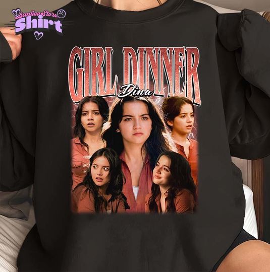 Girl Dinner Dina Unisex Shirt, Isabela Merced Fan Art Tee, TLOU Merch, TLOU HBO Merch, 90s Vintage Bootleg Style Tee