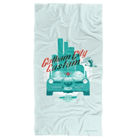 Batman Beach Towel Gotham City Custom Dads Garage Father's Day Official