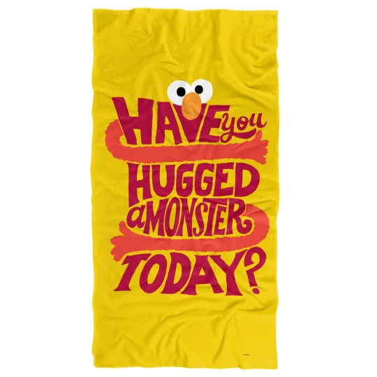 Sesame Street Have You Hugged A Monster Today Beach Towel 30"x60"