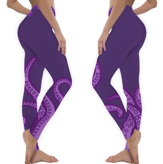 Disney Bounding Legging | Ursula Inspired, Plus Size  Pants, Cosplay Activewear