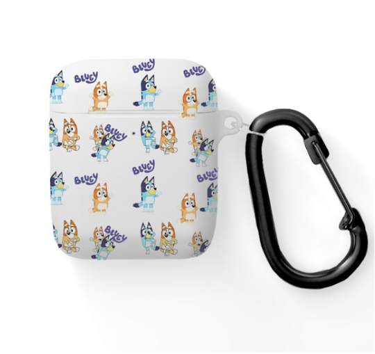 BlueyDad and Bingo White AOP Airpods Case Cover