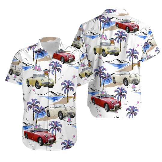 1959 Austin Healey Frogeye Sprite Mk1 Hawaiian Shirt
