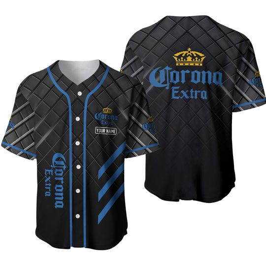 Personalized Black Corona Beer Baseball Jerseys