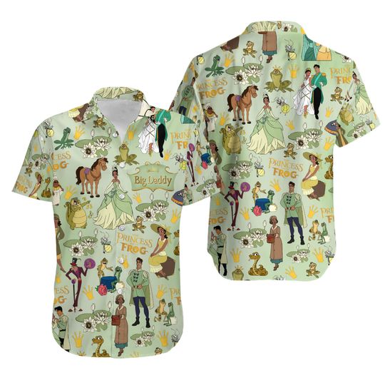 Personalized The Princess and the Frog Hawaiian Shirt