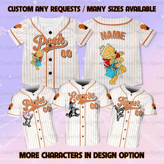 Disney Winnie The Pooh Skeleton Jersey, Pooh & Friends Skeleton Shirt, Cute Pooh Bear And Co Fall Shirt, Disney Epcot Halloween Shirt