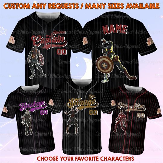 Personalized Marvel Zombies Jersey, Marvel Avengers Halloween Jersey, Marvel Avengers Group Shirt, Avengers Family Shirt, Iron Man Dr Strage