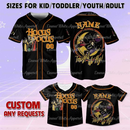 Disney Hocus Pocus Sanderson Sisters Fly Jersey, Disney Sanderson Sister Shirt, Winifred Sarah Mary Sanderson, Disney Hocus Pocus Shirt