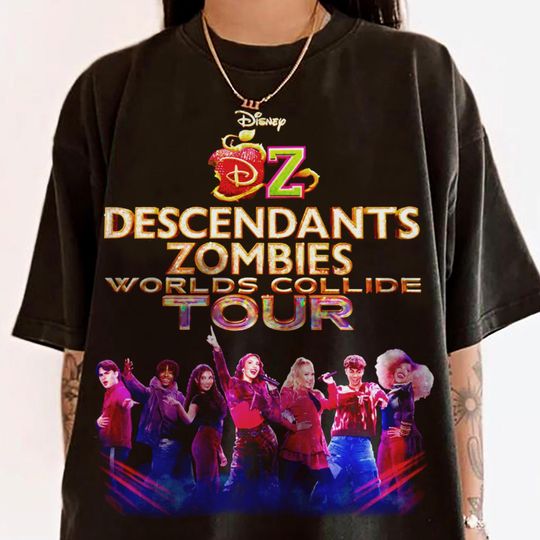 Descendants Zombies Shirt, Descendants Zombies Worlds Collide Tour Oufit, Trending Tee, Disneyland Vacation Trip Gift 2025