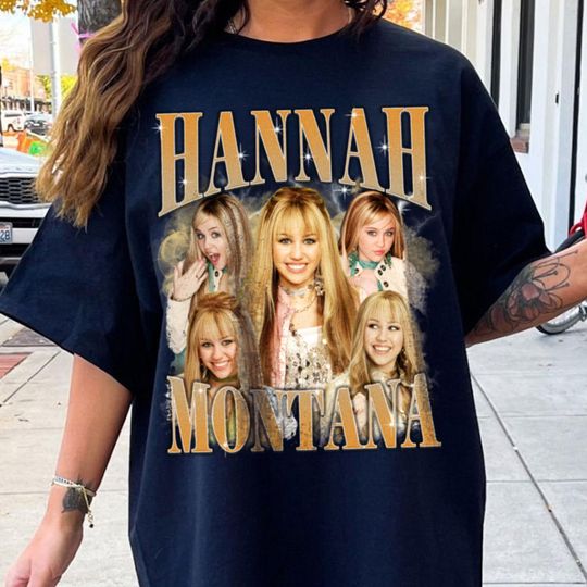 Hannah Montana Comfort Color T-Shirt, Hannah Montana Homage Tshirt, Hannah Montana Fan Tees, Hannah Montana Retro 90s Sweater