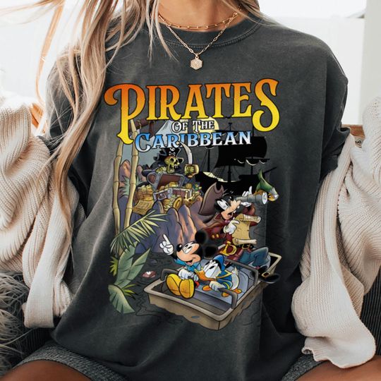 Pirates Of The Caribbean T-Shirt, Valentine Gift, Trending Unisex Tee, Disneyland Vacation Trip Gift 2025