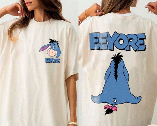 Eeyore Big Face T-Shirt, Trending Unisex Tee, Disneyland Vacation Trip Gift 2025