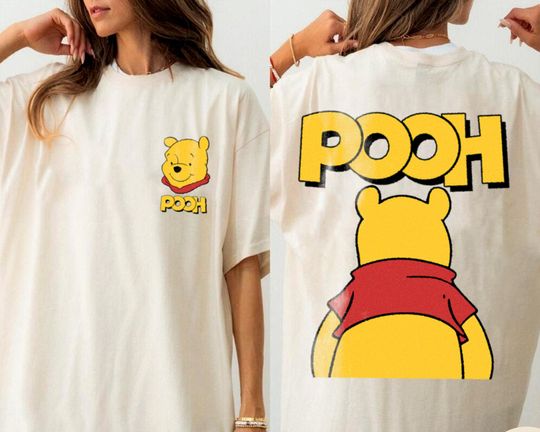 Winnie The Pooh Big Face T-Shirt, Trending Unisex Tee, Disneyland Vacation Trip Gift 2025