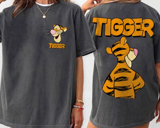 Tigger Big Face T-Shirt, Trending Unisex Tee, Disneyland Vacation Trip Gift 2025
