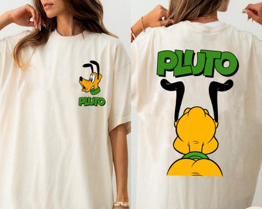 Pluto Big Face T-Shirt, Piston Cup Disney Trending Unisex Tee, Disneyland Matching Vacation Trip Gift 2025