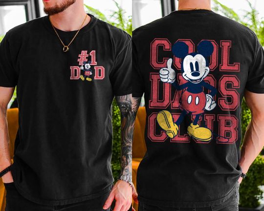 Mickey Mouse Cool Dads Club T-Shirt, Valentine Gift, Trending Unisex Tee, Disneyland Vacation Trip Family Gift 2025