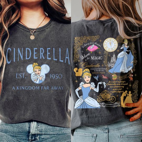 Cinde Believe In Magic T-Shirt, Valentine Gift, Trending Unisex Tee, Disneyland Vacation Trip Family Gift 2025