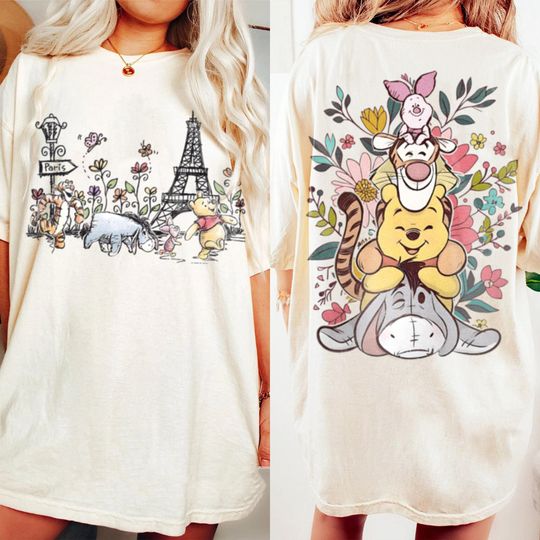 Where Dreams Come True Pooh Sketch Friends T-Shirt, Valentine Gift, Trending Unisex Tee, Disneyland Vacation Trip Gift 2025