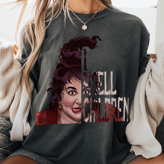 I Smell Children Hocus Pocus Sanderson Sister T-Shirt, Spooky Season Shirt, Fall Season Disney Trip Shirt, Halloween Party Tee