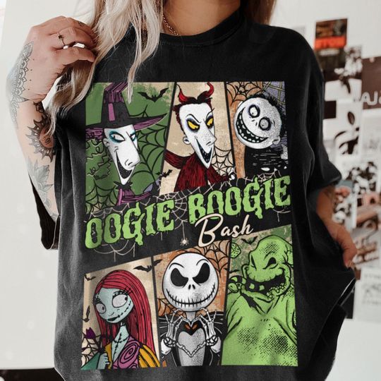 Lock Shock Barrel Sally Jack Oogie Boogie Bash Shirt, Spooky Season Shirt, Fall Season Trip Shirt, Halloween Party Tee