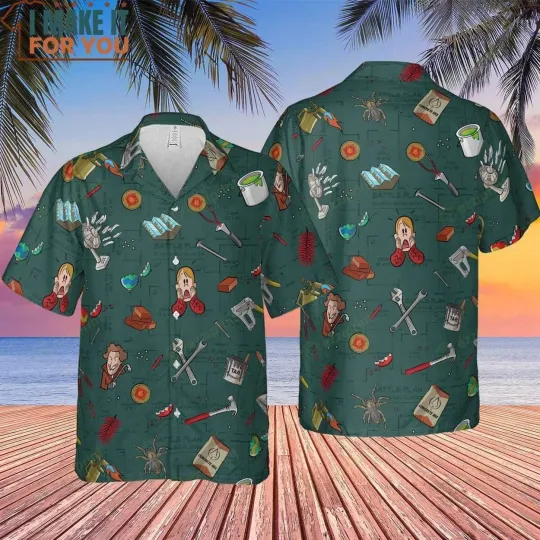 Kevin Home Alone Hawaiian Shirt Casual Button Down Shirt