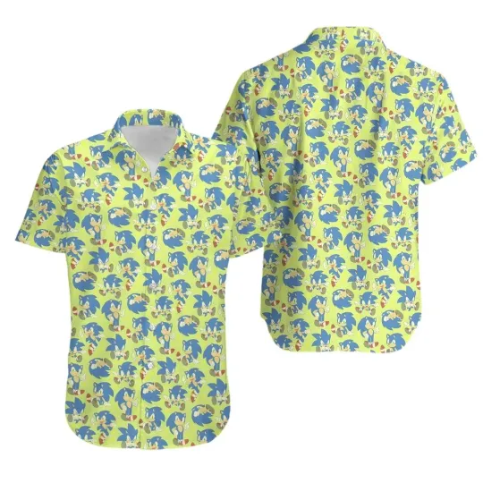 Sonic the Hedgehog Hawaiian Shirt Unisex