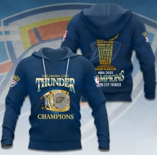 Oklahoma City Thunder 3D Hoodie
