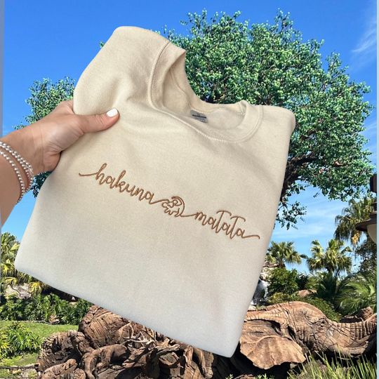 Disneyworld Embroidered Sweatshirt, Disneyworld Shirts, Disneyworld Sweatshirt, Disneyworld Sweatshirts Family, Hakuna Matata Shirt,