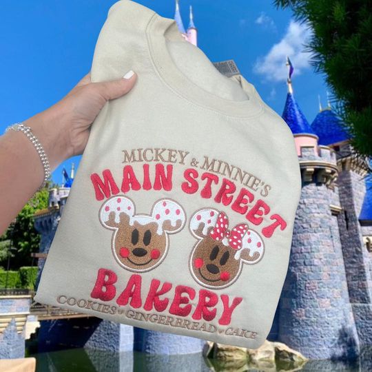 Disneyland Christmas Sweatshirt, Disneyland Christmas Shirt, Disneyland Embroidered Sweater, Disneyland Gingerbread, Mickey's Gingerbread