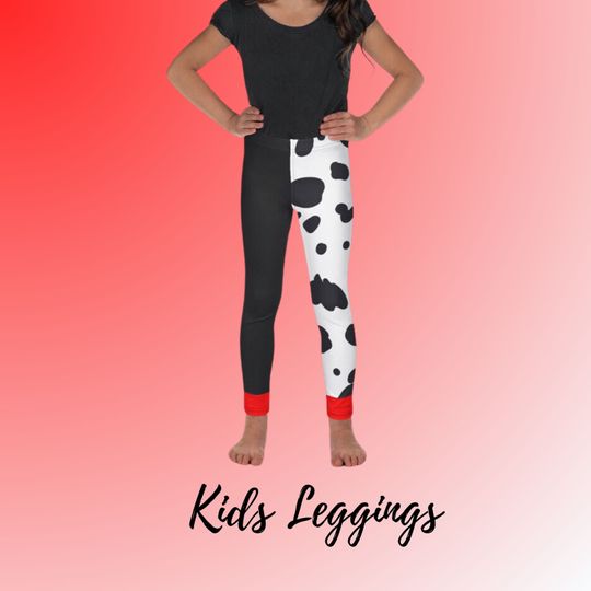 Kids Disney Cruella 101 Dalmatians Leggings