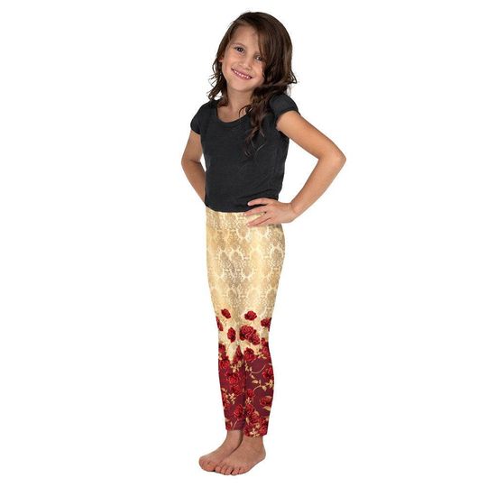 Be Our Guest Belle Kids Yoga Leggings for Girls