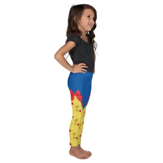 Snow White Kids Yoga Leggings | Disney Princess Cosplay Outfit