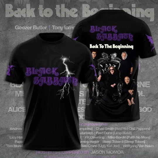 Black Sabbath 3D Apparel shirt tour 2025