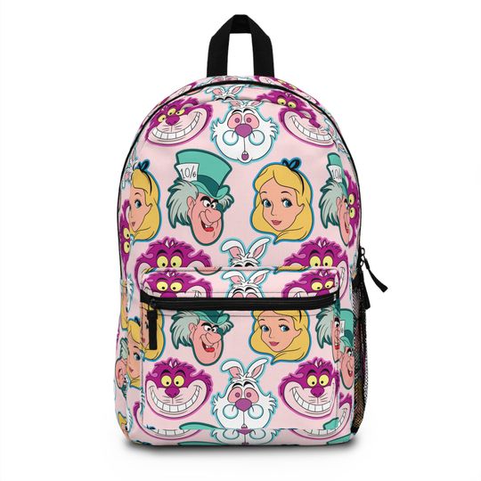 Alice in Wonderland Backpack, Disney Backpack, Back to School Book Bag, Disney Bag, Kids Backpack, Travel Bag, Disney Trip Accessories