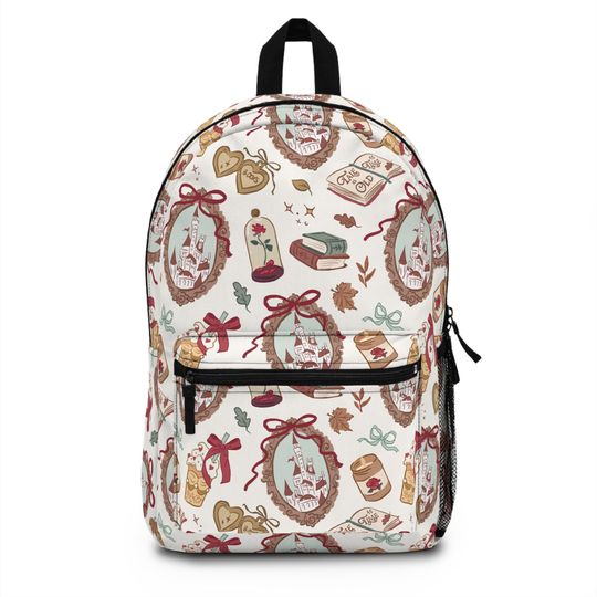 Belle Backpack, Beauty and the Beast, Disney Backpack, Back to School Book Bag, Disney Bag, Kids Backpack, Disney Trip Accessories