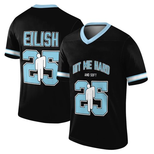 Discover Billie Eilish Tour Inspired Fan Merch Concert Football Jersey