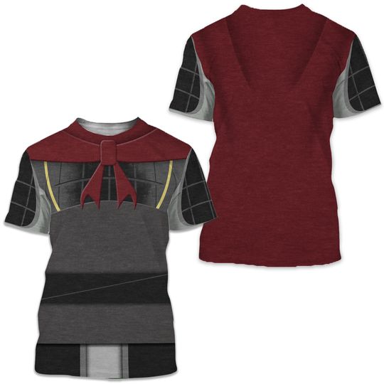 Li Shang Mulan Costume Shirt, Mulan Cosplay 3D T-SHIRT Mother Day Gift Us Size